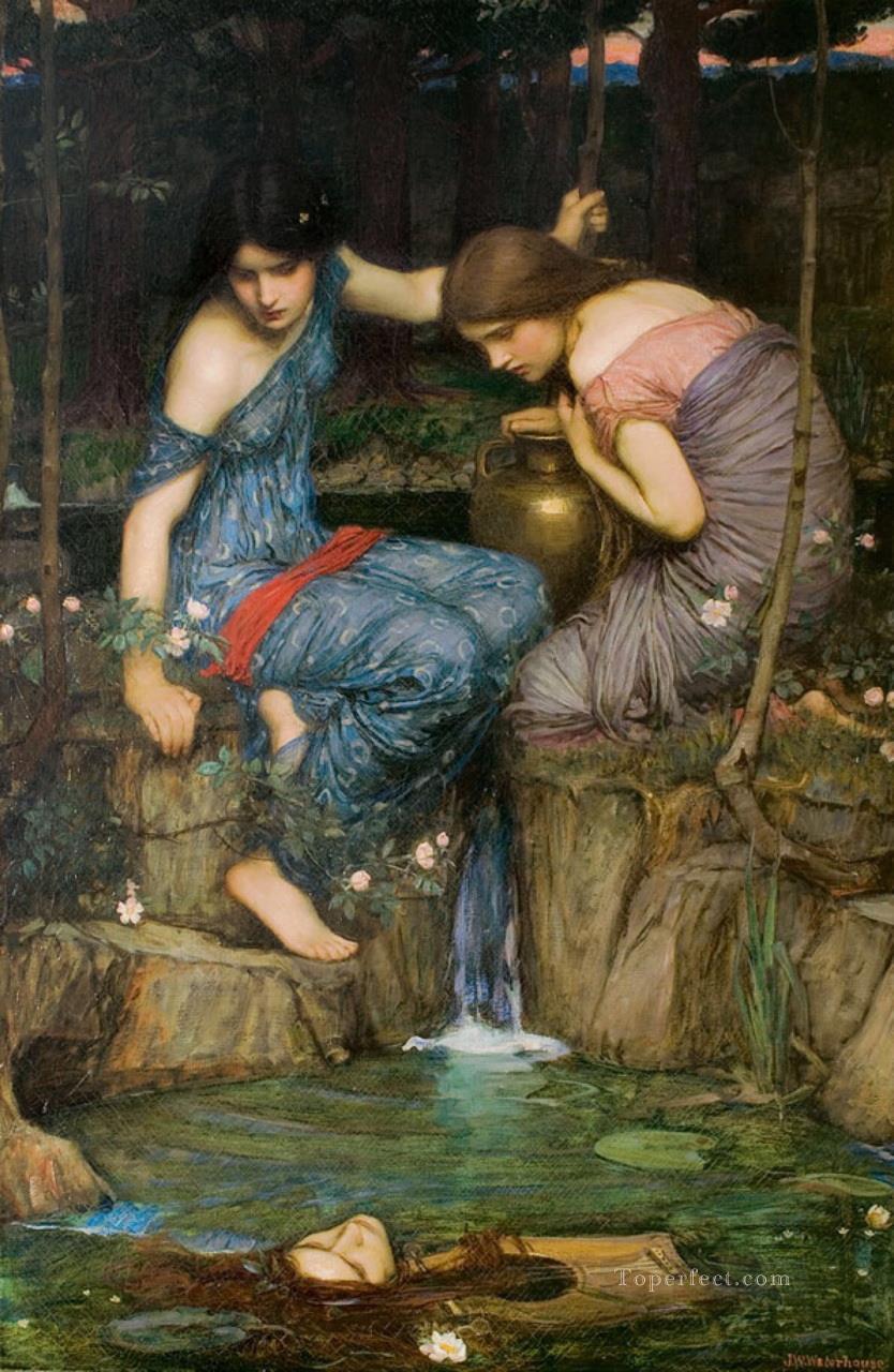 水差しを持つ女性 ギリシャ人女性 ジョン・ウィリアム・ウォーターハウス油絵